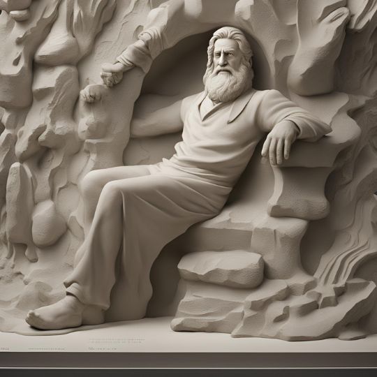 Sculpted Man Reclining